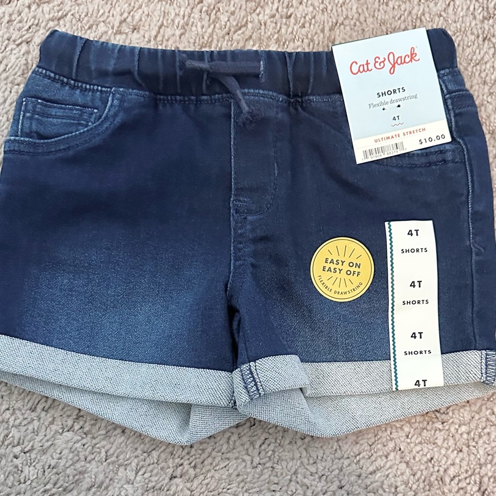 Cat & Jack Kids' Blue Denim Shorts